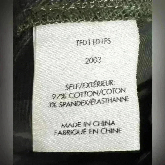 DEREK LAM 10 CROSBY Animal Print Flare Crop Pant in Green - Picture 9 of 11